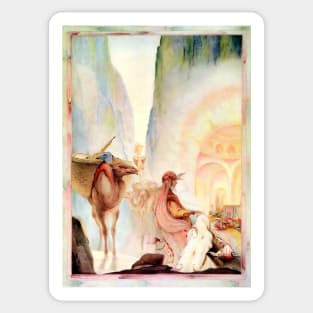 Baba Abdalla - Edward Julius Detmold Sticker